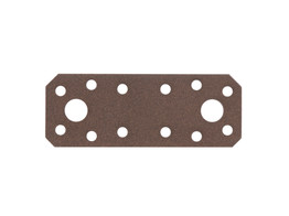 Duravis Raccord plat 96x35x2 5mm Brun Rouille