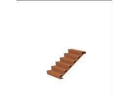 Escalier  Corten 3Mm 1000 X 1440 X 1020 Mm