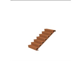 Escalier  Corten 3Mm 1500 X 1680 X 1190 Mm