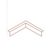 Bordures CorTen Plie Angle exterieur 100 x 300 x 300 mm ep. 2 mm