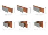 Bordures CorTen Droite Angle exterieur 150 x 300 x 300 mm ep. 3 mm