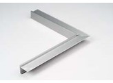Angle exterieur 90  en aluminium NATUREL pour profile de rive  H80 x P64 mm 500x500mm