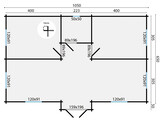 Chalet - Home Office 70mm Skerries sous-toiture en planche de 27mm incl. EN KIT