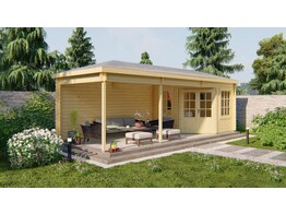 Chalet - Home Office 44mm Bertil avec auvent EN KIT