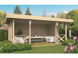 Chalet Konstantin 40 mm EN KIT Tuindeco  Hors option et hors toiture  EN KIT