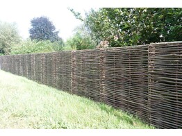 Noisetier Greenwood tressage horizontal  HxL  180 x 180 cm