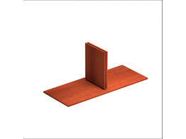 Accessoires Pied pour boitier lateral 2mm CorTen 3mm - Hauteur 150cm