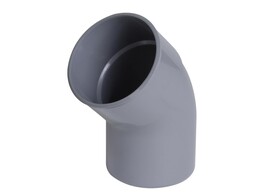 Coude D80mm a 45  pour tuyau de descente  PVC Gris clair