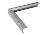 Angle exterieur 90  en aluminium ANTHRACITE pour profile de rive  H80 x P64 mm 500x500mm