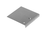 Jonction pour profiles de rive en alu L80 mm  aluminium ANTHRACITE