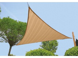 Toile solaire Triangulaire 320 g/m2  420x420 cm  Beige