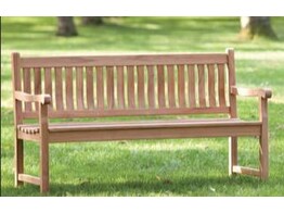 Banc en Teck Bretagne L120xH91 cm EN KIT