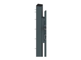 Egidia - poteaux portail pour portails doubles 2400 2000 ou 2700 2000 ou 3000 2000 - anthracite ral 7016