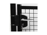 Portillon Residentiel simple Battant 140x125cm  Noir