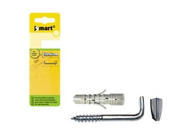 Chevilles SMART   gond a vis/fente O8x40  4pces /blister