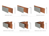 Bordures CorTen Droite Angle exterieur 290 x 300 x 300 mm ep. 3 mm